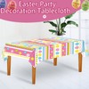 YuZhou 1 PCS Easter Tablecloths, 137x229cm/54x90inch Easter Table Covers Square