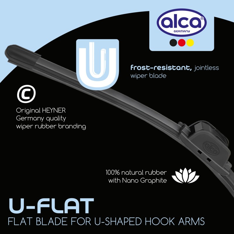 alca® Windscreen Wiper Set with Rear Wiper Suitable for Honda