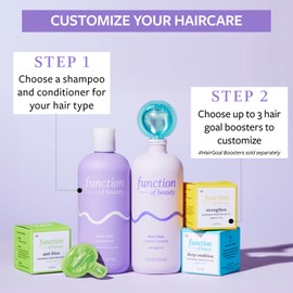 Function of Beauty Wavy Hair Conditioner Base, 11 oz Each (2-Pack) - Sulfate-Free Conditioner Formulated with Argan Oil to Enhance Glossiness & Natural Shine