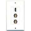 RiteAV 1 Port HDMI 2 Port USB A-A Wall Plate