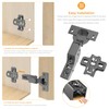 Chibery 10 PCS Inset Soft Close Hinges, Clip ON Plate,