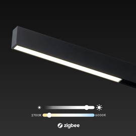 Line Stripe 30 - Magnetic Rail Lighting - 48 V - Zigbee - LED Strip for Rail Lighting