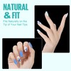 TOMICCA Fake Clear Nails, Short Square False Nail Tips, 216Pcs