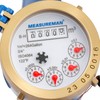 MEASUREMAN 3/4" Non-Pulsed Multi-Jet Cubic Meter Water Meter Brass Body