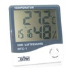Digital Thermometer and Hygrometer with Clock Display and Alarm Function,
