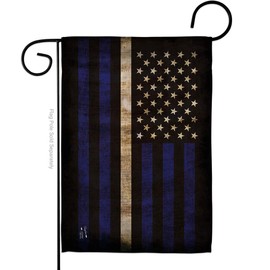 Angeleno Heritage Thin White Line Garden Flag Armed Forces EMT Paramedic EMS Nurse Emergency Medical Technician Supoort House Decoration Banner Small Yard Gift Double-Sided, Made in USA