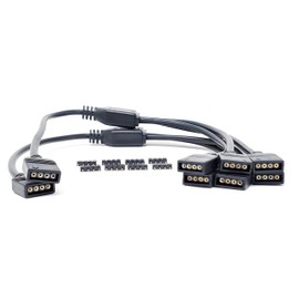 Micro Connectors 1 to 3 RGB Splitter 50 cm Cable/ 2-Pack