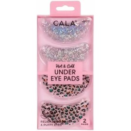 CALA - parchesalmohadillas para ojeras, caliente y frío (2 pares, con brillo y animal)