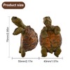 Turtle Statue Tortoise Figurine Plant Pot Hanger, Mini Climbing Turtle