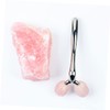 Healeved Natural Jade Powder Crystal Single Roller for Massage Portable