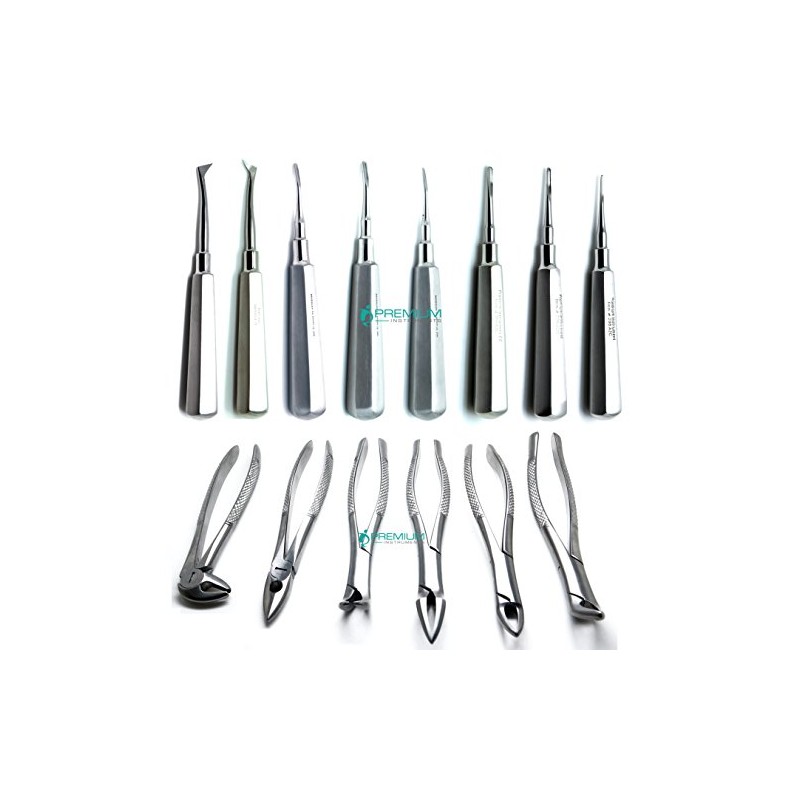 26 Pcs Dental Extracton Pro Full Set Elevators Forceps Scalers