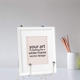 Ajuwaa 2 Pack Plate Stands for Display, 6 Inch Black Iron Easel Plate Holder Display Stands Metal Frame Holder Stands for Picture, Decorative Plates Photo Holder Stand, Silver