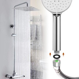 Water Saver for Shower, 9 Pieces Shower Flow Limiter, Shower Power Reduction Limiter Set, for Bathroom, Kitchen, 4L/min 5L/min 6L/min 7L/min 8L/min 9L/min 10L/min 12L/min