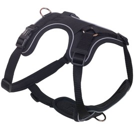 Nobby Comfort Harness Mailo Black L: Chest: 42-60 cm, Belly: 65-85 cm, W: 25 mm, Pack of 1