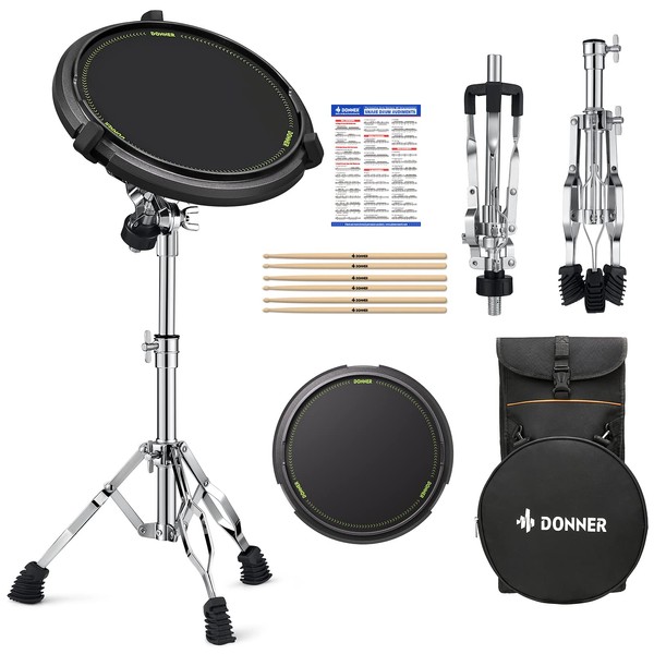 Donner Drum Practice Pad Stand Kit Snare Drum Stand with