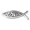Christian Jesus Fish Car Emblem - Chrome Silver Symbol Fish