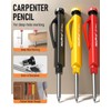 Nicpro 3 Pack Carpenter Pencil Set with Sharpener & Finger