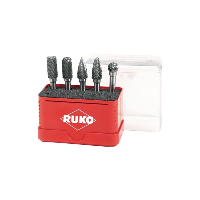 Ruko 116004 Carbide Metal Milling Cutters 5-Piece Set