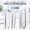Set de 4 Raspadores de Lengua de Acero Inoxidable con