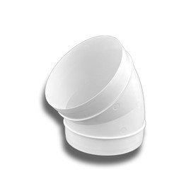 K-TECH-PRO 45° bend PVC round ventilation exhaust air supply air system diameter 150