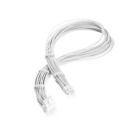 Formulamod 16AWG 12VHPWR 90 Degree PSU Sleeved Cable,27.5inch PCI-e 5.0 16Pin (12+4) Male to Male Power Supply Cable for RTX 3090Ti/4070Ti/4080/4090 with Combs (White, Type-Z)