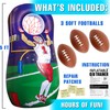 JOiFULi Inflatable Quarterback Football Target Toss Party Game, Sports Toys