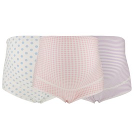 3PCS/Set Cotton Pregnant Women Underwear High Waist Breathable Maternity Panties(C L)