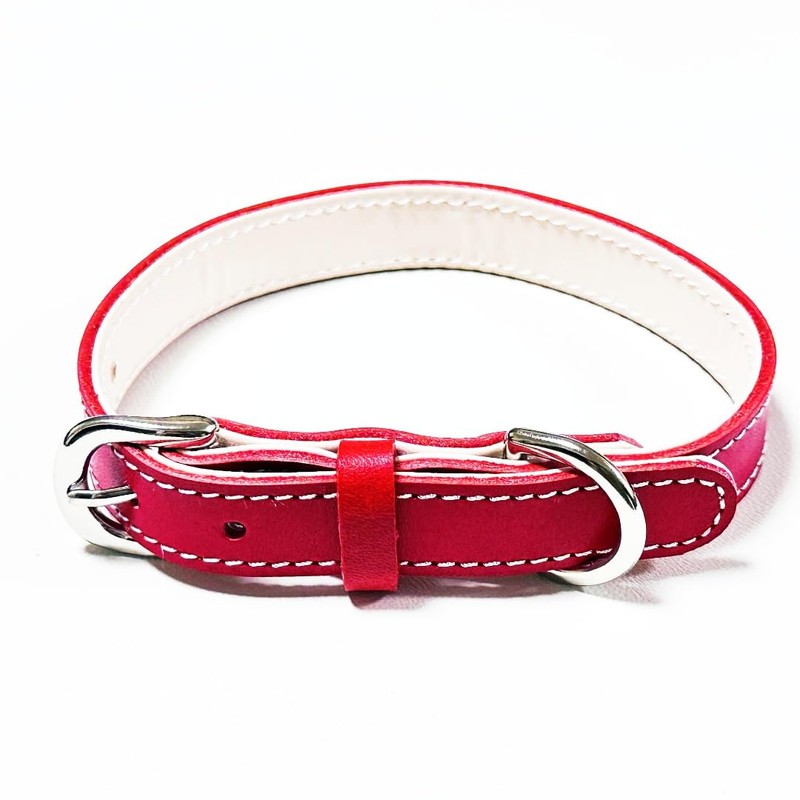 Beanspet Dog Collar, Dog Collar, Colorful Belt, Genuine Leather, Nume