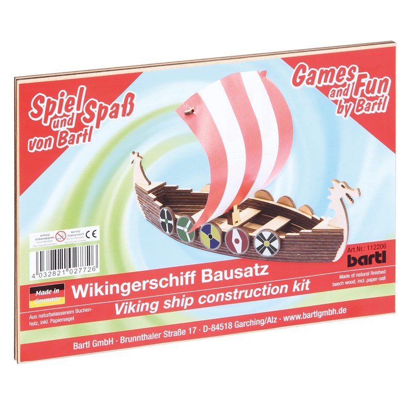Bartl 112206 Viking Ship Wooden Construction Kit