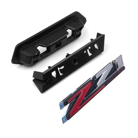 (Set of 3) 2019-2024 2pack Hood Z71 Off Road Emblems Plus Grille Z71 Offroad Badges Compatible with Silverado 84632695 84384428 (Chrome Red)