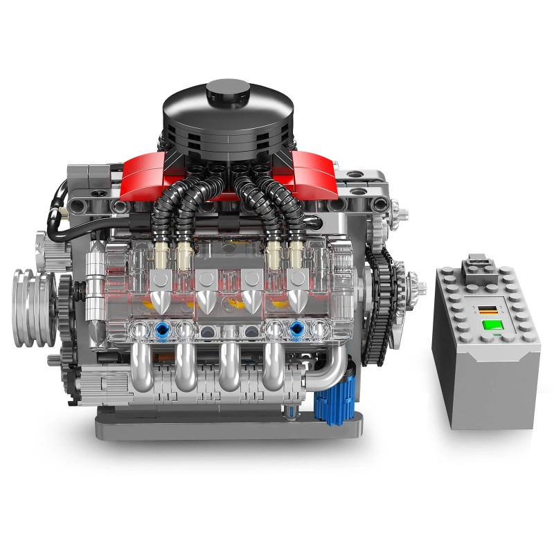 Mould King 10171 V8 Engine Motor Engineering Model Building Block