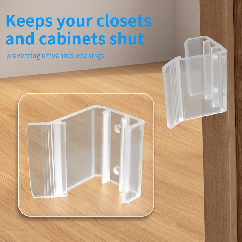 4Pack RV Sliding Mirrored Door Latch Universal Sliding Closet Door