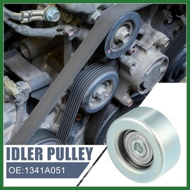 Motoforti Car Accessory Drive Belt Idler Pulley Serpentine Belt Idler Grooved Pulley for Mitsubishi Outlander Sport 2.0L 2012-2023 Long-Lasting