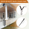 Rain Chains Clip and Ground Anchor Kit, for Outdoor Garden