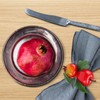 Yoande 6 Pcs Pomegranate and Apple Napkin Rings Rosh Hashanah
