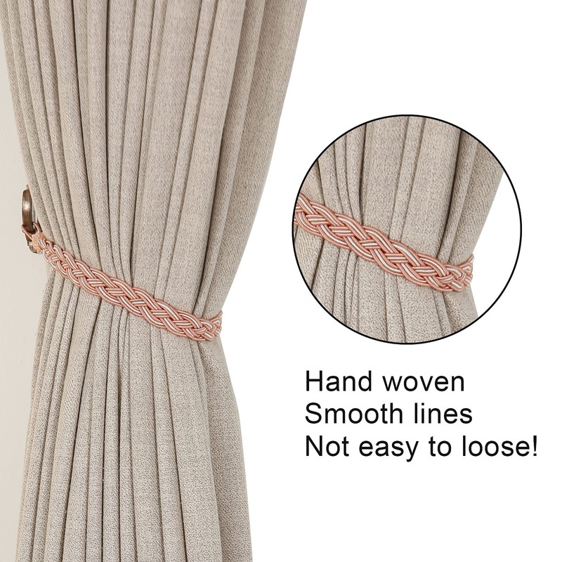 Hand Knitting Curtains Tied Rope Simple Type Curtain Tie Backs