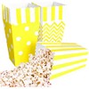 Pack of 18 Popcorn Trays, Popcorn Bags, Striped Popcorn Buckets,
