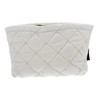 FOMIYES Quilted Portable Makeup Bag Small Cosmetic Organizer Pouch with