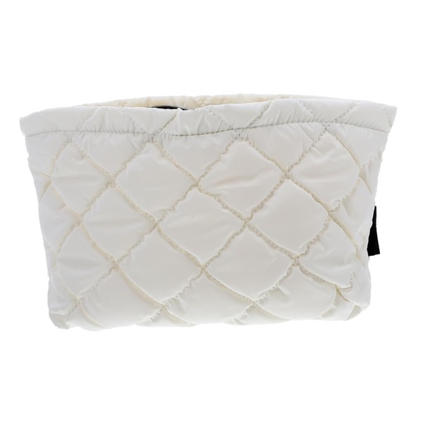 FOMIYES Quilted Portable Makeup Bag Small Cosmetic Organizer Pouch with