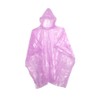 Emergency Disposable Rain Ponchos 5, 10, or 200 Pack (Pink,