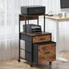VonDream Printer Stand with Charging Station, File Cabinet for Home