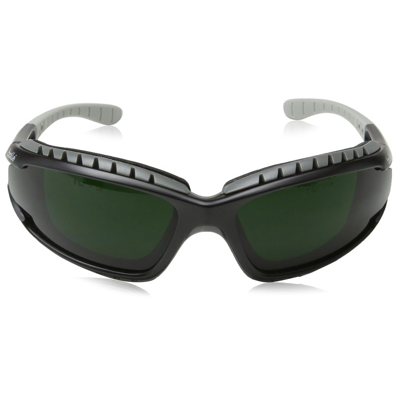 Bolle TRACWPCC5 Tracker Glasses Nylon Welding Shade Anti-Scratch Lens, Black