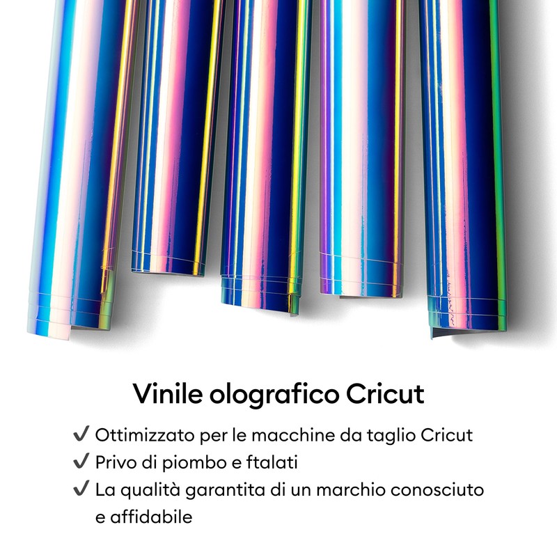Cricut Vinile olografico 30x120cm (blu)
