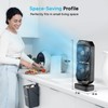 DR.PREPARE Small Oscillating Tower Fan with Remote, Rechargeable Battery Powered