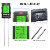 QUMOX 6-in-1 Soil Tester Meter with Rotatable Screen – Measures