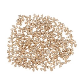 Ideen mit Herz Gemstone Bows | Rhinestones | Crafts | Gifts and Cards Decorating | DIY | Pack of 100 | 0.9 cm x 1 cm x 0.2 cm (Mother of Pearl Gold)