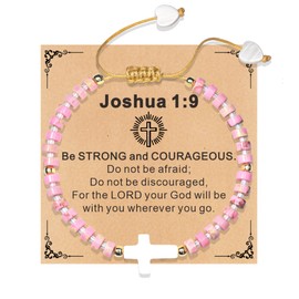 TAGOMEI Christian Gifts for Women Inspirational Religious Gifts Cross Bracelet for Women Easter Basket Stuffers for Teens Baptism Gift Faith Confirmation First Communion Birthday Gift