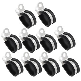 HXH 30PCS 3/4 Inch Loop Clamps（Accessories Included）, Cushion Clamp Industrial-Strength Stainless Steel with Advanced Insulation