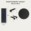 DeinPack 1 Roll Airlaid Table Runner, Black, 40 cm x