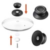 4 Pack Pot Lid Top Replacement Knob Set Round Knob